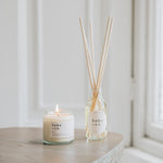 air aromatherapy small candle and reed diffuser