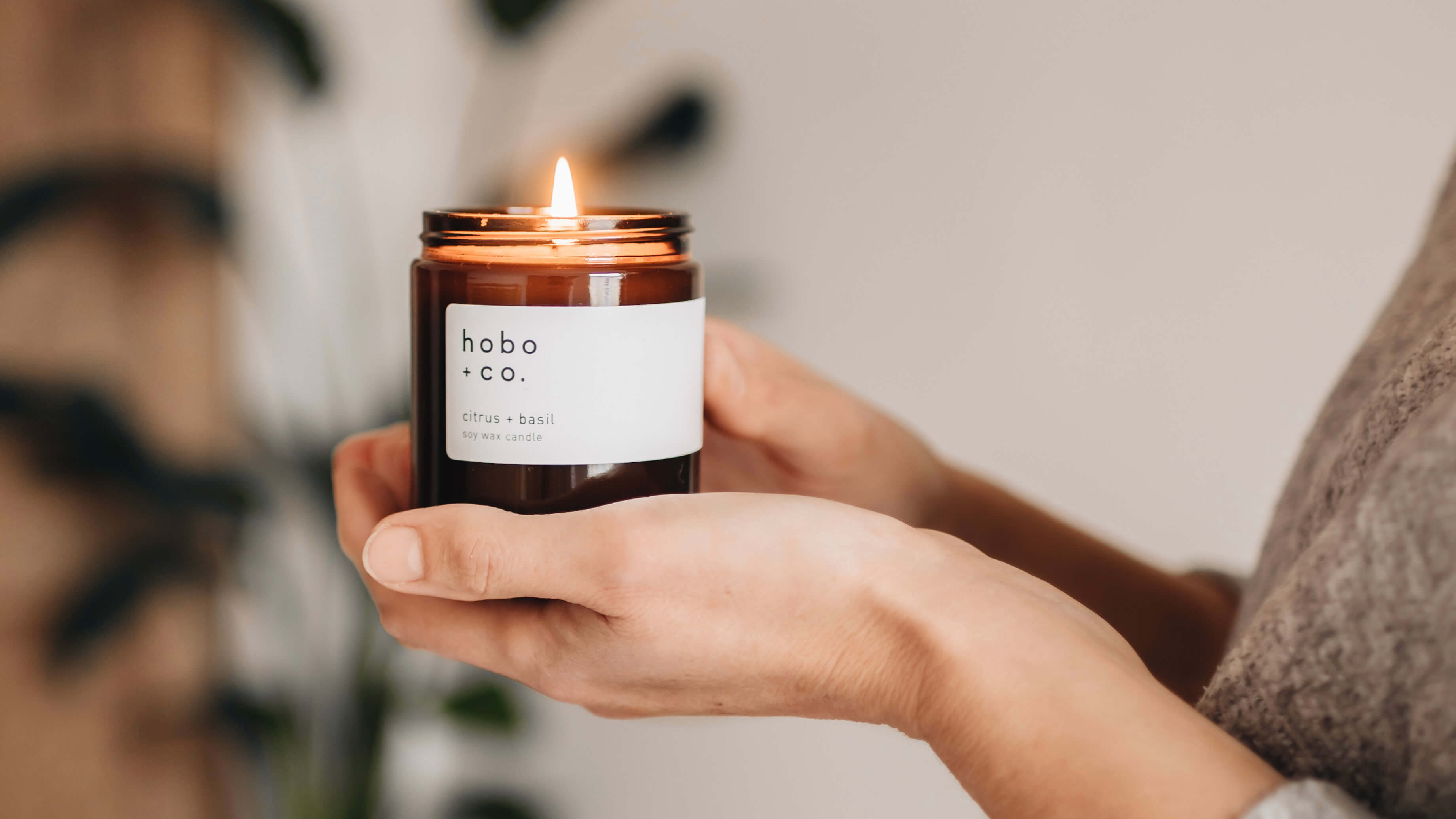 Citrus and Basil Candle from Hobo and Co.