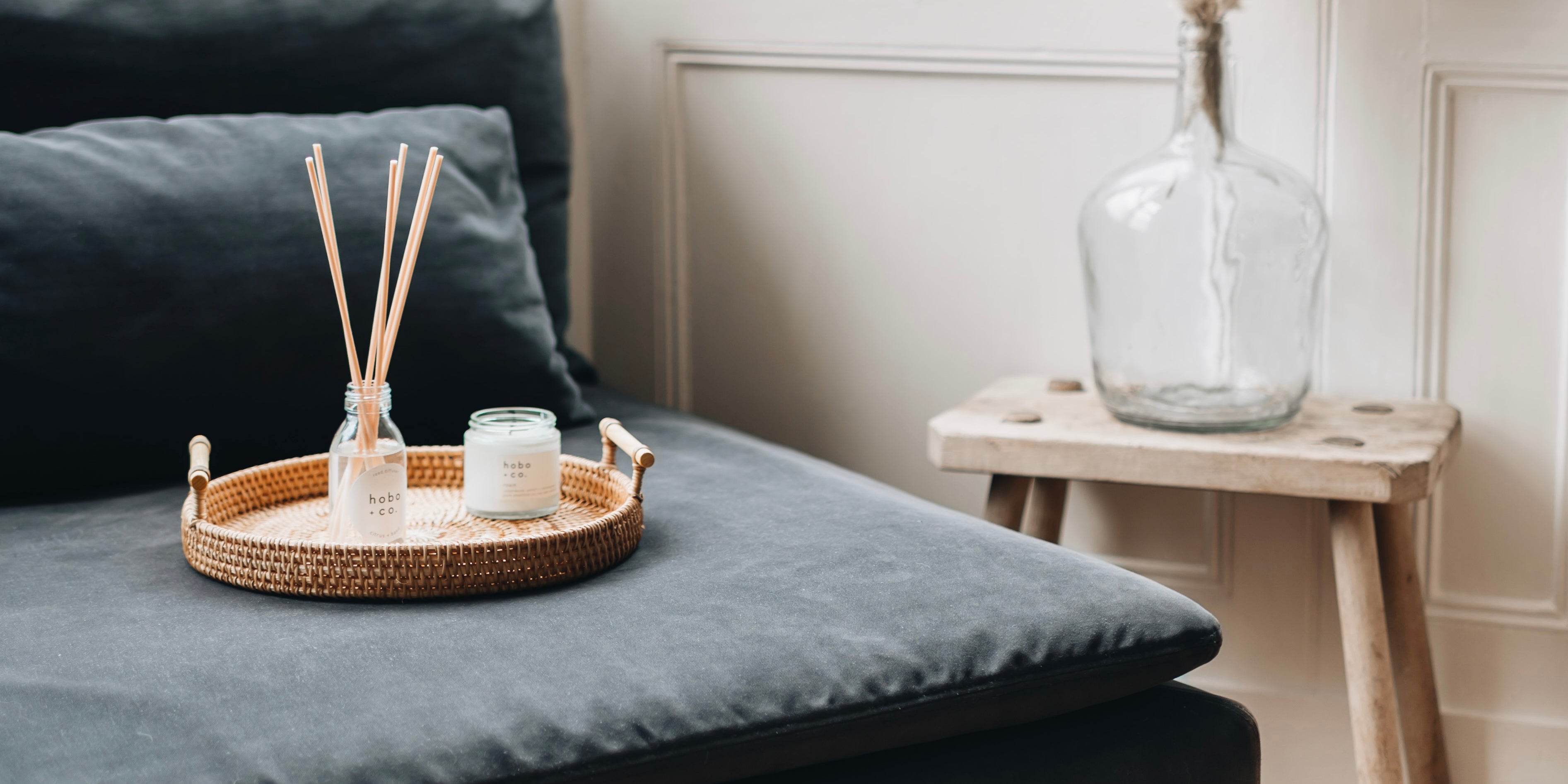 Hobo and Co candle and reed diffuser