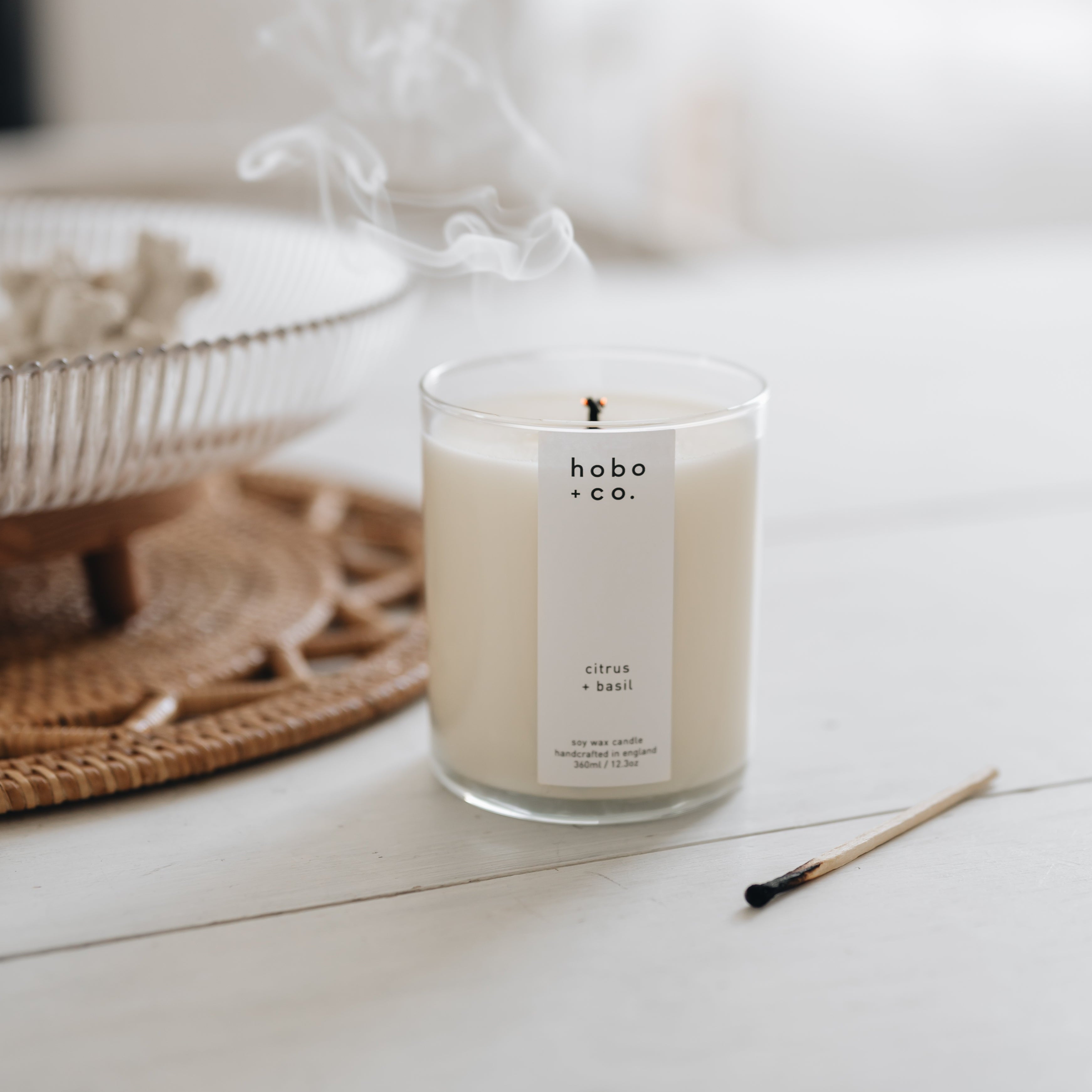 Large Citrus and Basil Candle – hobo + co.