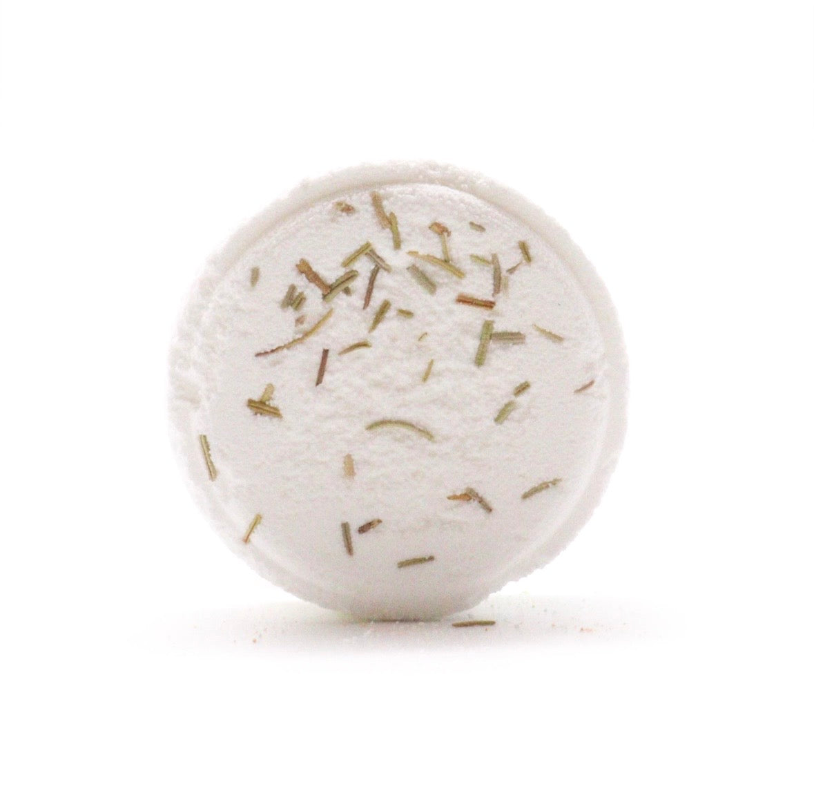 White shower steamer with rosemary on a white background Grapefruit rosemary spa shower steamer UK